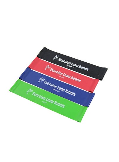 Buy 4-Piece Fitness Resistance Loop Bands in Saudi Arabia