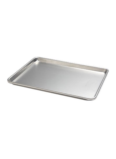 Buy Square Oven Tray Silver 45x33cm in Saudi Arabia