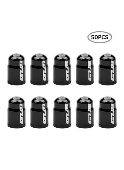 اشتري 50 Piece Bike Schrader Air Valve Caps Bicycle Wheel American Tire Valve Cap Dust Cover Protector في الامارات