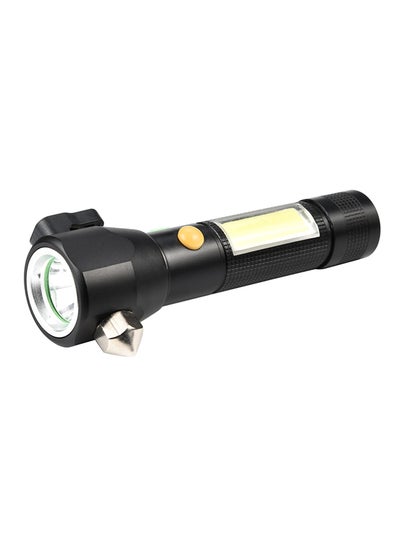 Buy USB Escape Hammer Flashlight Black/Silver in Saudi Arabia