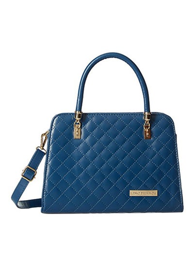 Buy Polyester Blend Shoulder Bag Blue in Saudi Arabia