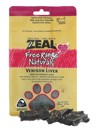 اشتري Free Range Natural Venison Liver Dog Treat 125 غم في الامارات