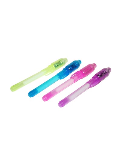 Buy Set Of 4 Invisible Ink Pen With UV Light in UAE