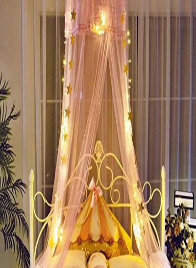 Buy 3-Layer Lace Ruffle Dome Mosquito Net in Saudi Arabia