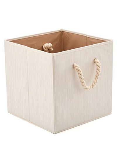 Buy 2-Piece Foldable Storage Bin With Rope Handle Set in Saudi Arabia