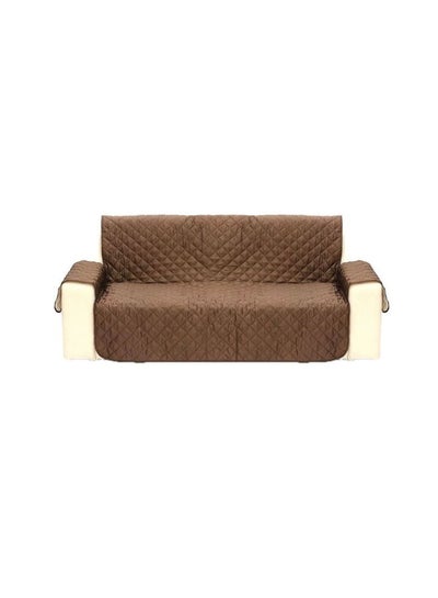 Buy Waterproof Sofa Cover Protector Brown 53x180centimeter in Saudi Arabia