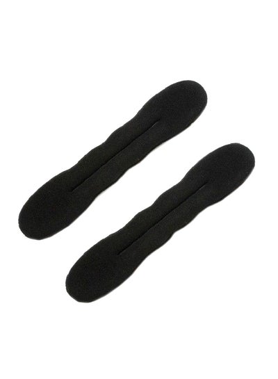 Buy 2-Piece Magic Style Hair Bun Set Black in UAE