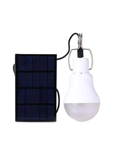 2X 15W Solar Powered LED Rechargeable Bulb Light Outdoor Camping Yard Lamp US 