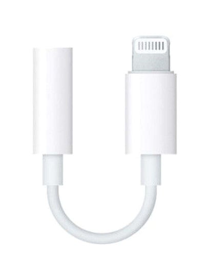 Buy 3.5 mm To Lightning Converting Cable White in Saudi Arabia