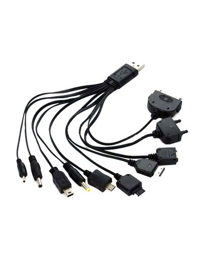 Buy 10-In-1 Charging Cable Black in UAE