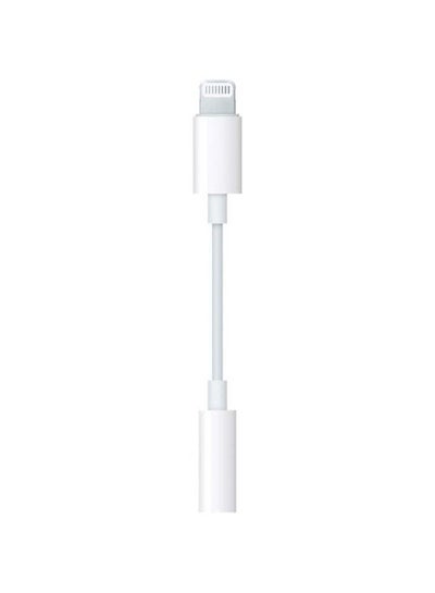 Buy Female Lightning AUX Audio Adapter White in Saudi Arabia