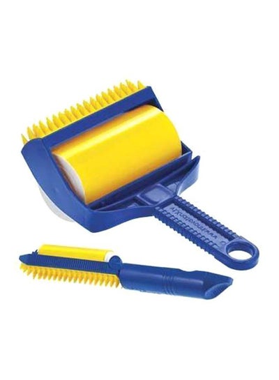 Buy Lint Roller Brush Blue/Yellow in UAE
