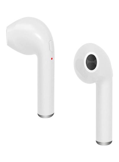 Buy Bluetooth In-Ear Earphones With Mic White in Saudi Arabia