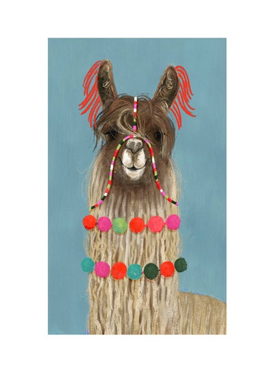 Buy Adorned Llama IV Poster Multicolour in UAE