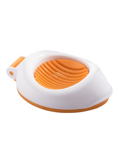 Buy Plastic Egg Slicer Orange/White 7centimeter in Saudi Arabia