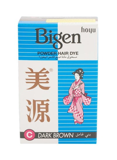 Buy Powder Hair Dye C Dark Brown in UAE