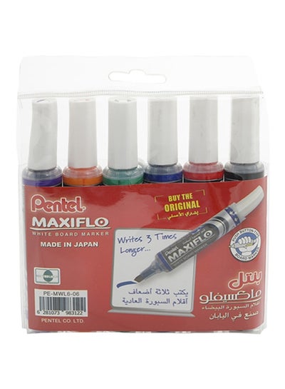 Buy MaxiFlo Whiteboard Markers Set Multicolour in UAE