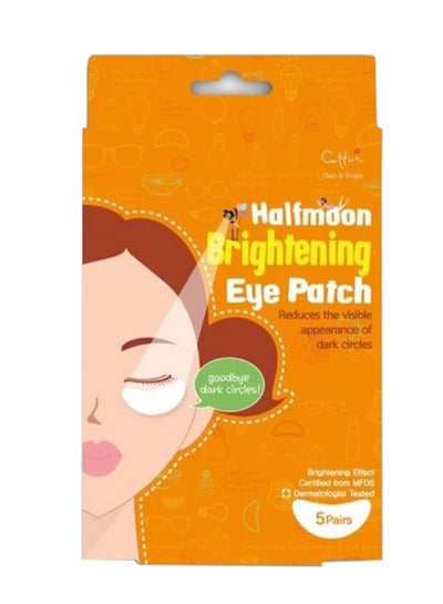 Buy 5-Piece Half-moon Brightening Eye Patch Mask Multicolour in UAE