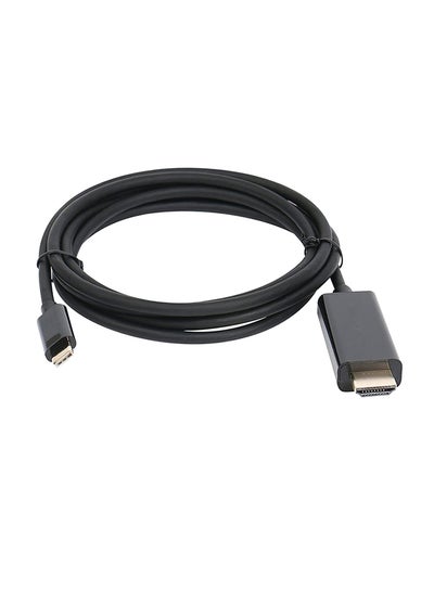 اشتري كابل فيديو عالمي محول من USB Type-C إلى HDMI  ويدعم جودة HD 1080P 4K أسود في مصر