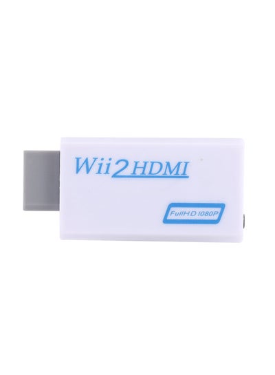 اشتري محول آمكل صوتي Wii إلى HDMI بدقة عالية الوضوح 720P 1080P قياس 3.5 مم أبيض في السعودية