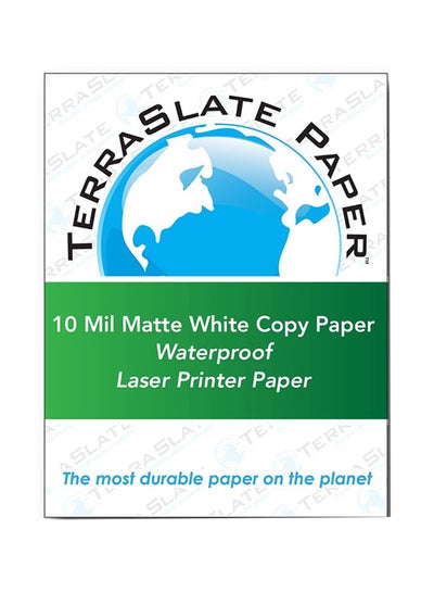 Buy 25-Sheet Copy Paper Waterproof Laser Printer White in UAE