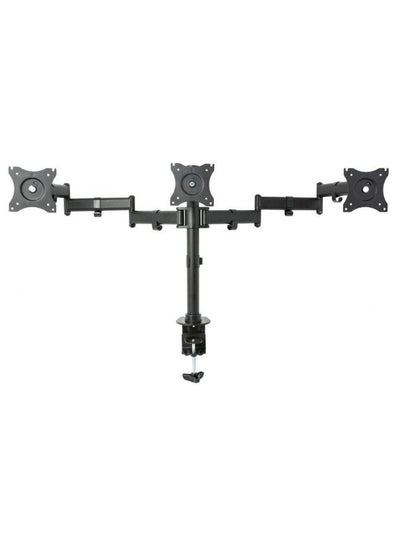 Buy Triple Monitor Adjustable Mount Stand Black in UAE