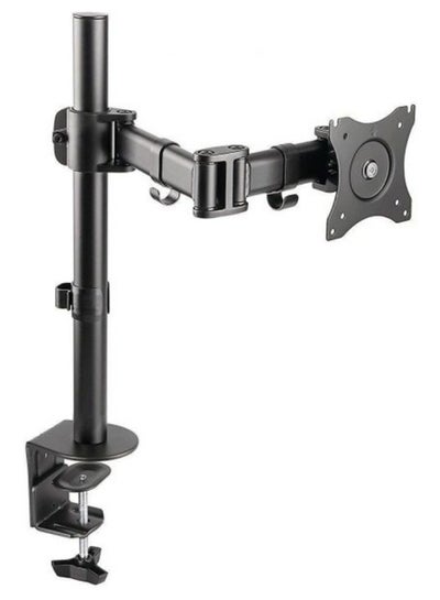 Buy Fully Adjustable Desk TV Mount Black in UAE