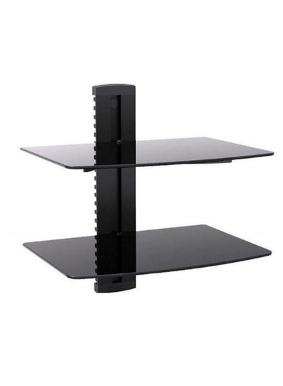 Buy 2-Layer Shelf Wall Mount Stand For Below 32 Inch Black in UAE