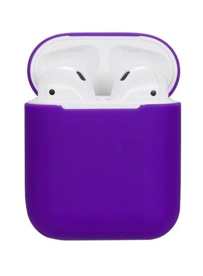 Buy Protecting Case Cover For Apple AirPods Purple in Saudi Arabia