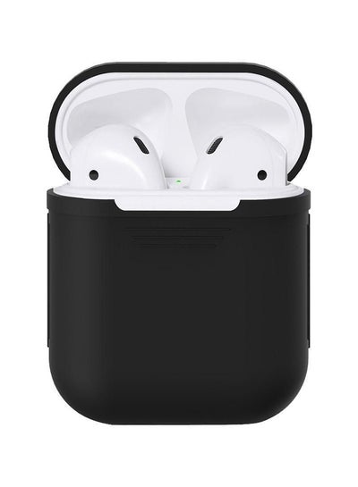Buy Protecting Case Cover For Apple AirPods Black in UAE