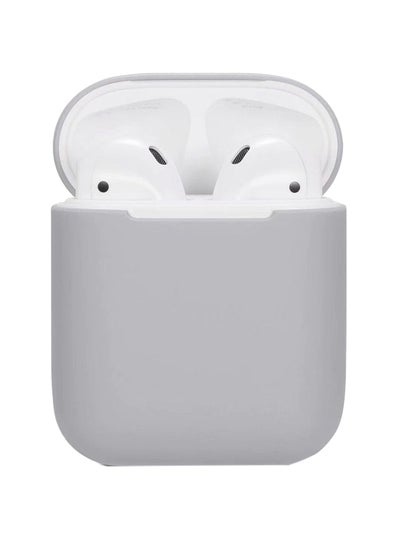 Buy Protecting Case Cover For Apple AirPods Grey in Saudi Arabia