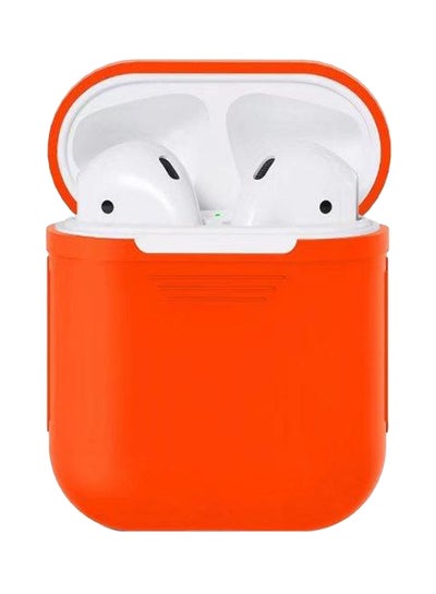 Buy Protecting Case Cover For Apple AirPods Orange in UAE