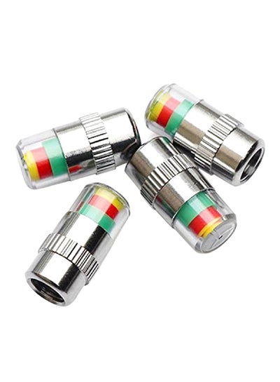 Buy 4-Piece Car Tire Pressure Monitor Valve Sensor Indicator Set in UAE