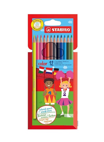 Buy 12-Piece Swano Coloring Pencil Multicolor in Egypt