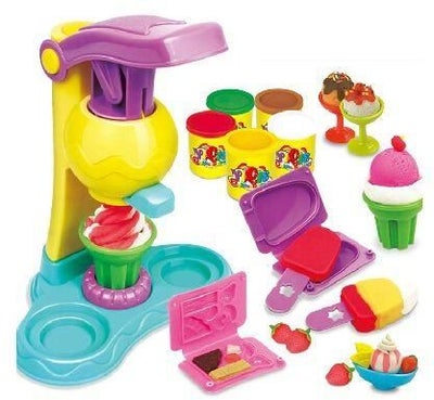 اشتري Ice Cream Maker Machine Kit Pretend Role Play Educational Toy Set For Kids في السعودية
