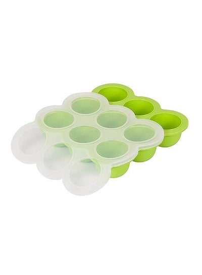 Buy Silicone Food Freezer Tray With Clip-On Lid in UAE