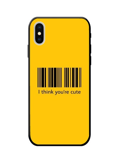 Buy Protective Case Cover For Apple iPhone X Yellow in Saudi Arabia