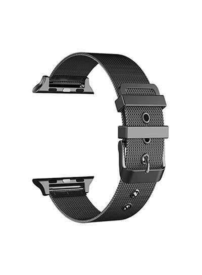 Buy Buckle Replacement Band For Apple Watch Series 4/3/2/1 44mm Black in Egypt