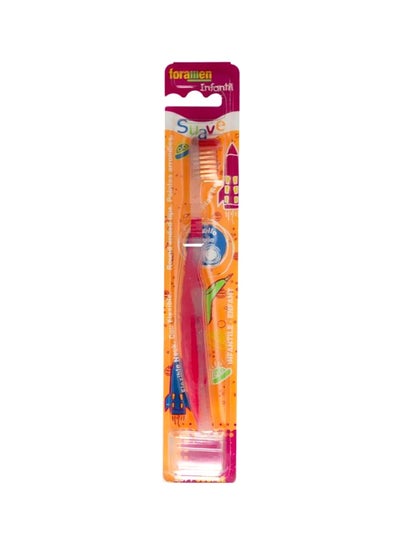 Buy Infantil Extra Soft Toothbrush Pink/White in UAE