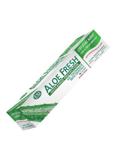 Buy Aloe Fresh Crystalmint Toothpaste Clear 100ml in UAE