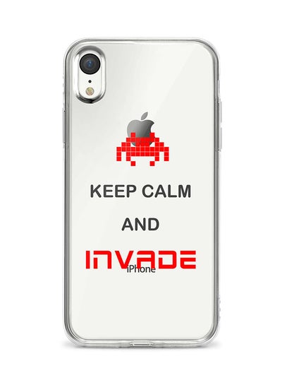 Buy Flexible Case Cover For Apple Iphone XR Keep Calm And Invade in Saudi Arabia