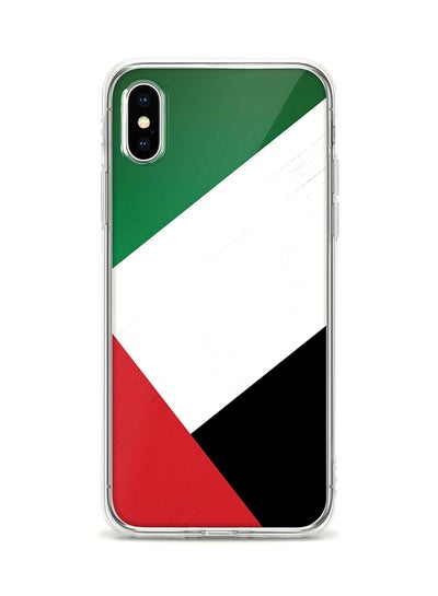 Buy Flexible Case Cover For Apple Iphone Xs / X Flag Of Uae Full Print in UAE