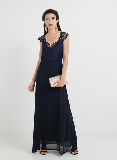 Buy Jayne Maxi Dress Navy in UAE