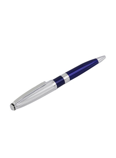 اشتري قلم حبر جاف برأس كروي فضي / أزرق في السعودية