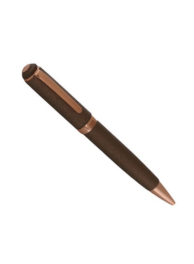 اشتري قلم حبر جاف برأس كروي بني/ذهبي في السعودية