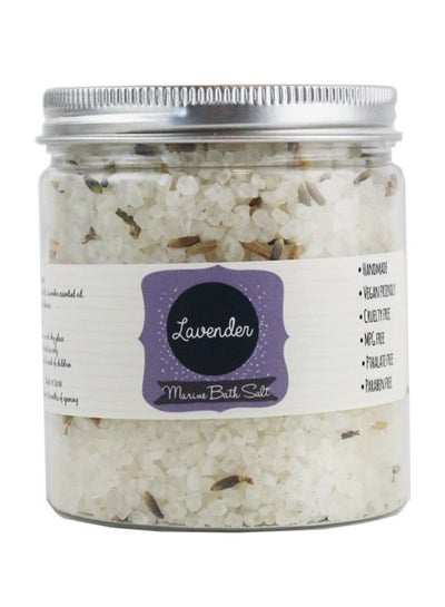 Buy Lavender Marine Bath Salt White 225grams in UAE