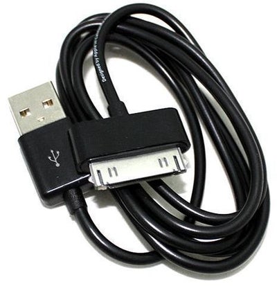 اشتري كابل USB للشحن ومزامنة البيانات لأجهزة آي باد 2 و3 وآيفون 4 و4S و3G و3GS وآيبود نانو تاتش أسود في السعودية