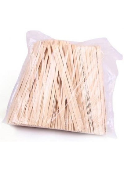 Buy 500-Piece Coffee Stirrer Set Beige 19cm in UAE