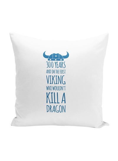 Buy Viking Throw Pillow With Stuffing Polyester Multicolour 16x16inch in UAE