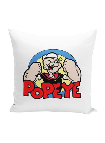 Buy Popeye Throw Pillow With Stuffing Multicolour 16x16inch in UAE